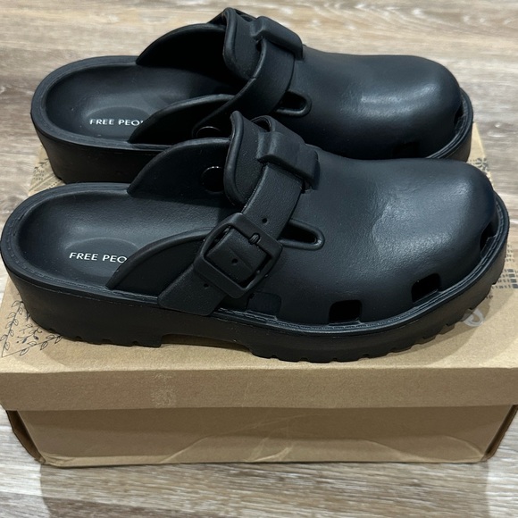 Free People Shoes - NWT! Super lightweight Free People Karlie Buckle Clog Watermelon